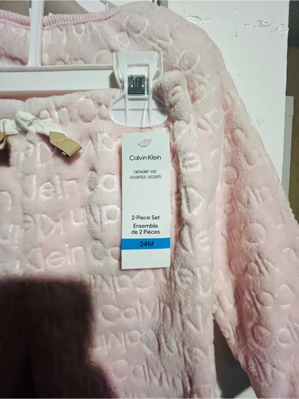 Calvin Klein quilted footed